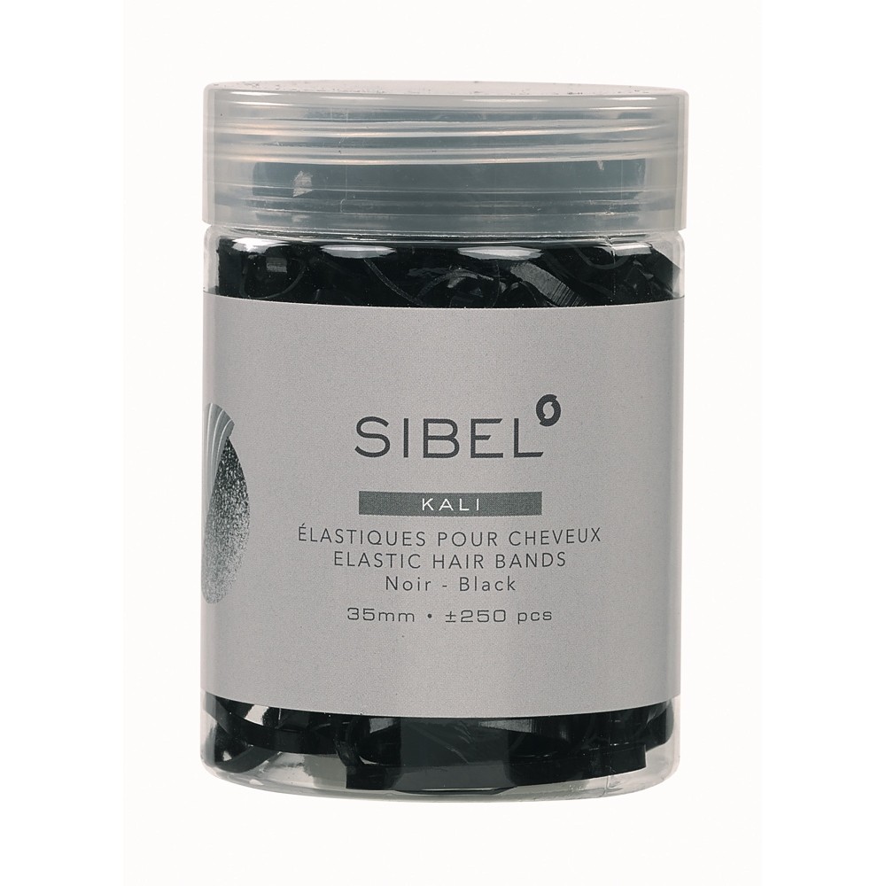 Mini Haargummis Schwarz - 500 Stück